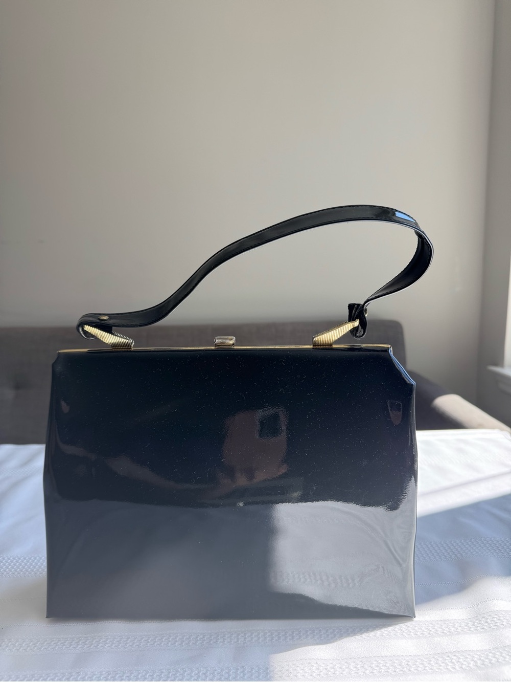 Vintage Bobbie Jerome evening Lacquered Bag, the 1950s or 1960s